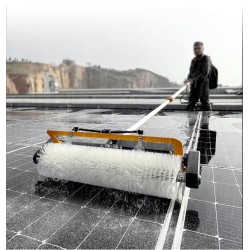 3.5m Rolling Brush Solar Panel Cleaner - Mains Power Version